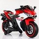 preview thumbnail 19 of 27, Electric Motorcycle 12V Kids Toys Motorcycle Kids Electric Car Electric Ride on Toys - 46*20*26(in) Red
