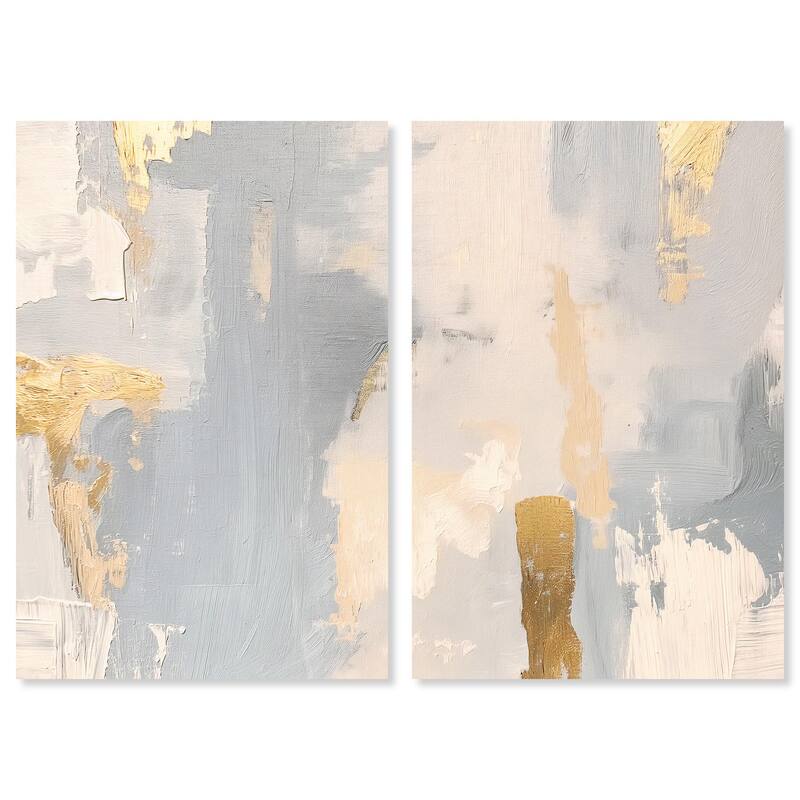 Gilded Driftwood II Canvas Set of 2 by Art Remedy, Gallery Wrapped - 20" x 30"
