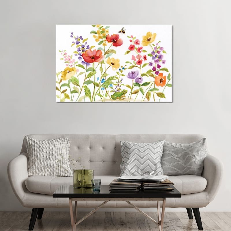 iCanvas "Garden Frog" by Nan Canvas Print - 32x48x1.5