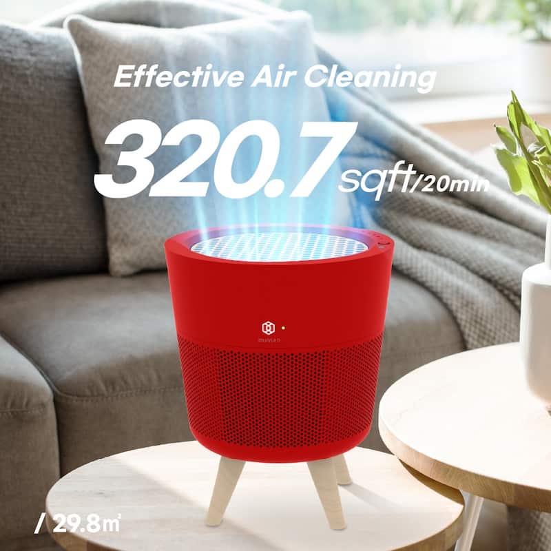 IMUNSEN Office or Bedroom Air Purifier with Cypress Wood Filter and Auto Sleep Mode