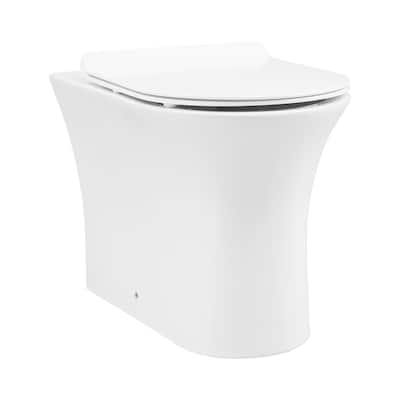Vincennes Back-To-Wall Elongated Toilet Bowl - 21.45" x 14.6" 16.1"