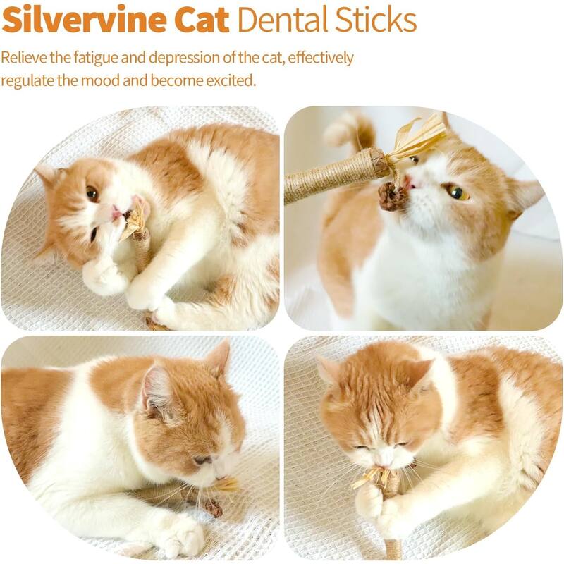 Cat Scratching Silvervine Sticks, Chew Stick Toys