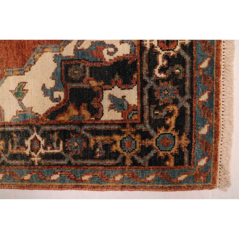 ECARPETGALLERY Hand-knotted Jules Sultane Dark Copper Wool Rug - 3'11 x 6'1