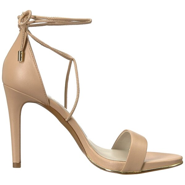 berry wraparound sandal