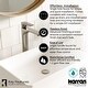 preview thumbnail 10 of 8, Karran Quattro Matte White Acrylic 16 in. Square Bathroom Vessel Sink with Faucet and drain in Stainless Steel