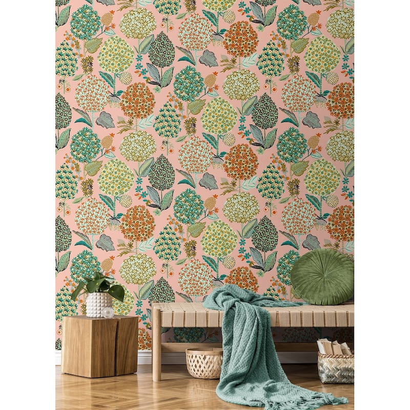 NextWall Blooming Bulbs Peel and Stick Wallpaper
