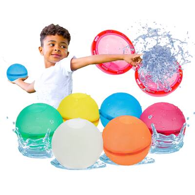 Super Reusable Water Balloons - Self Tying Sealing - Rapid Filling Auto Water