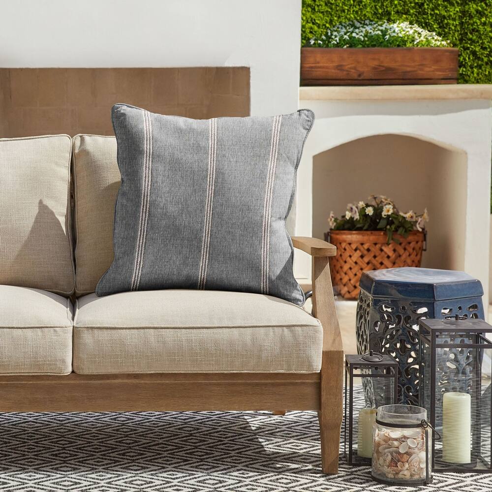 Sorra Home Sunbrella Outdoor Corded Pillow Single