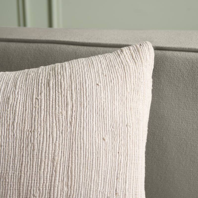SAFAVIEH Home Ameya 14 x 39-inch Ivory/Natural Cotton Bolster Pillow