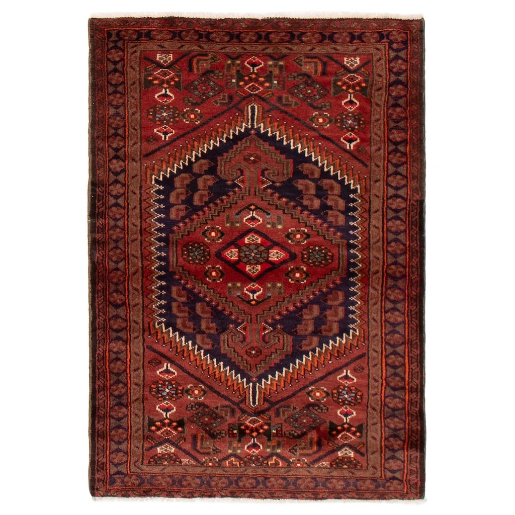 ECARPETGALLERY Hand-knotted Andelz Copper Wool Rug - 3'4 x 4'11