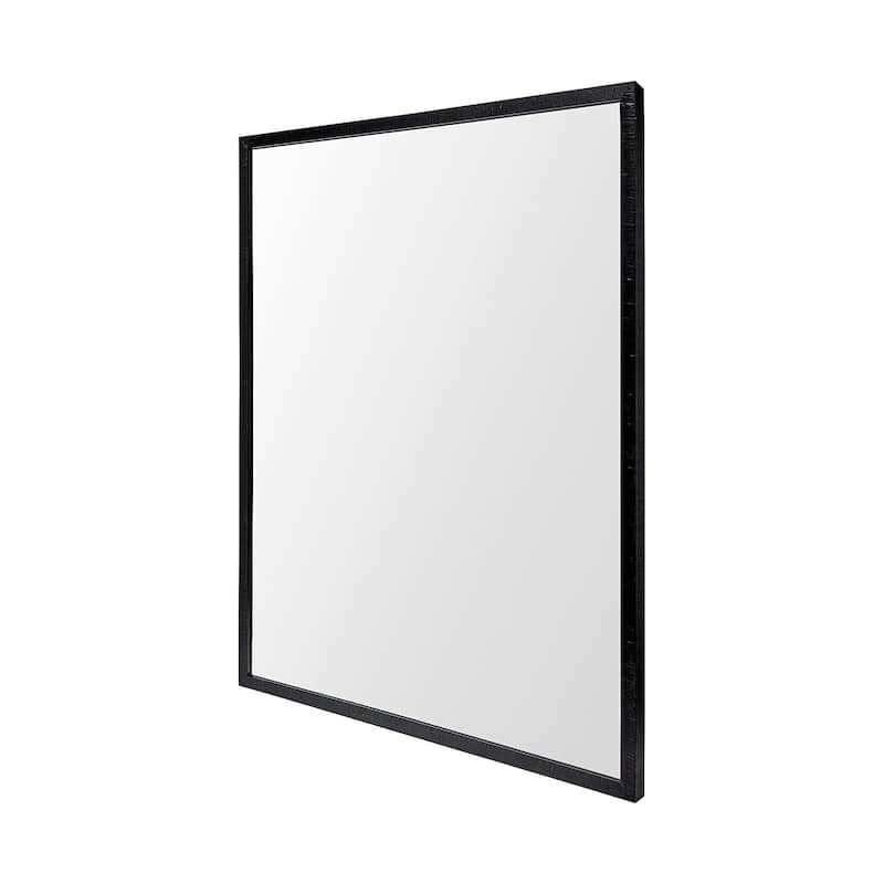 Bristol Black 30x40 Faux Wood Frame Bathroom Vanity Mirror - 31.5L x 1.8W x 41.5H