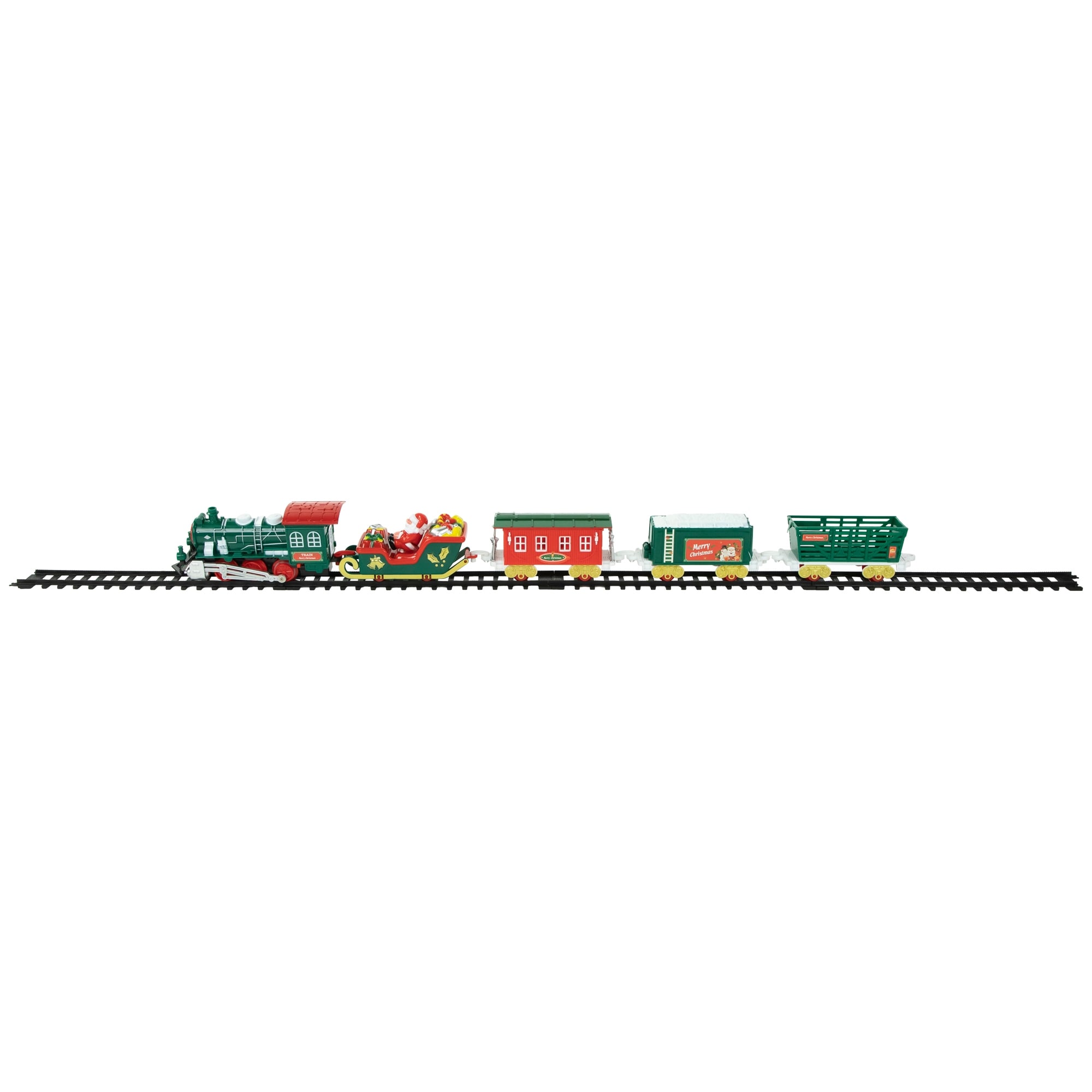 Northlight 30 PC Battery Operated Lighted and Animated Classic Christmas Train Set with Music