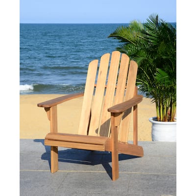 SAFAVIEH Outdoor Living Topher Adirondack Chair. - 28" W x 36" D x 37" H