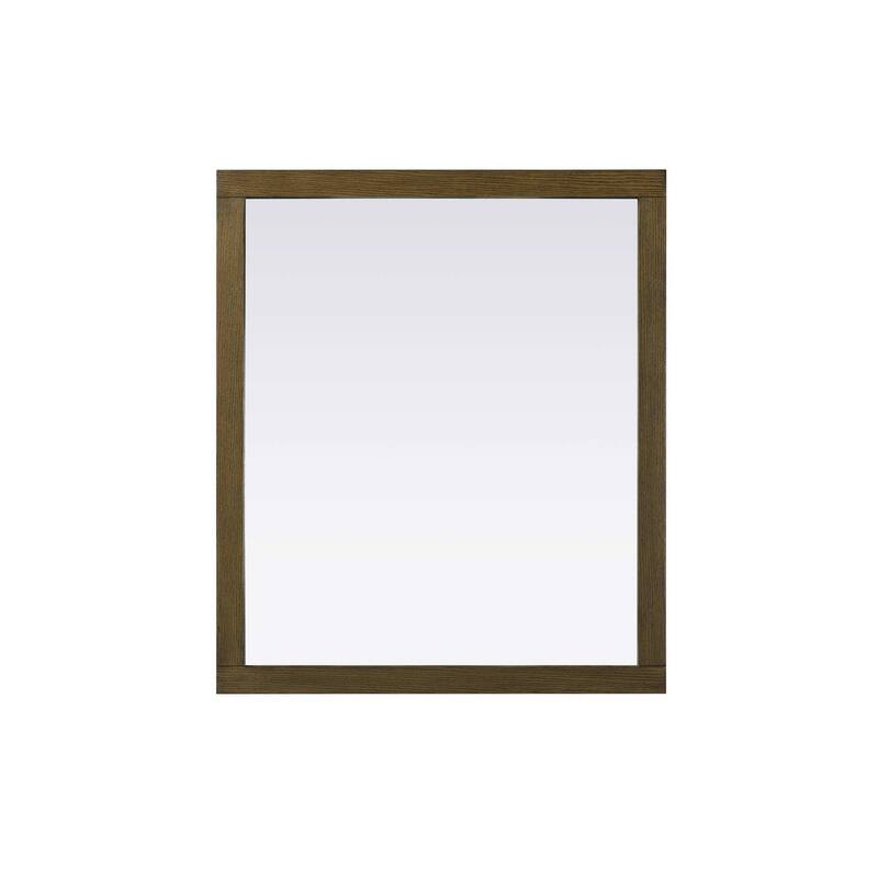 Solene Wooden Rectangle Mirror (42-48 x 36 in.) - Hazel Oak - 42" x 36"