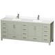 Option Light Green / White Quartz Top / Brushed Nickel