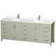 Option Light Green / White Quartz Top / Brushed Nickel