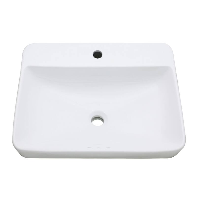 Kingston Brass Century 23" Wide Ceramic Console Sink - White