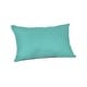 preview thumbnail 45 of 44, Sunbrella 20 x 13 Solid fabric Outdoor Lumbar Throw Pillow in 23 options - 20"W x 13"H Canvas Aruba