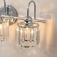 preview thumbnail 7 of 24, 3/ 4 - Light Modern Glam Luxuriou Dimmable Crystal Bathroom Vanity Light Linear Wall Light