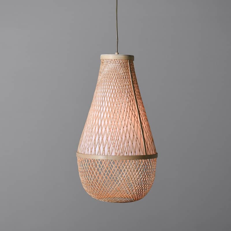 Antonia 1-Light Single Glass Pendant by Kosas Home
