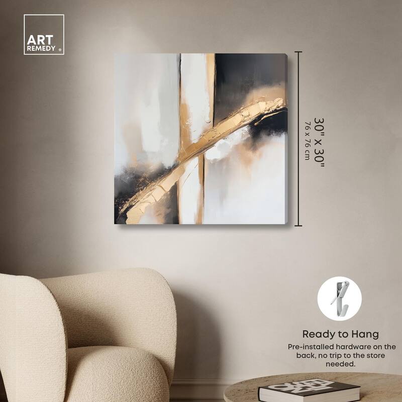 Gilded Rupture II Canvas by Art Remedy, Gallery Wrapped