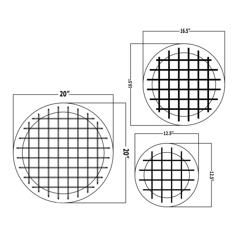 3-Piece Memory Board Wall Decor - White