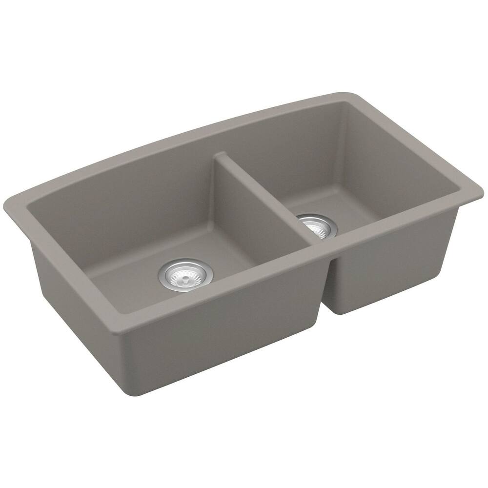 Karran USA QU-711 Quartz QU 32" Undermount Double Basin Quartz