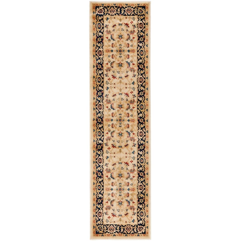 SAFAVIEH Austin Luice Traditional Oriental Rug - 2'3" x 8' Runner - Cream/Navy