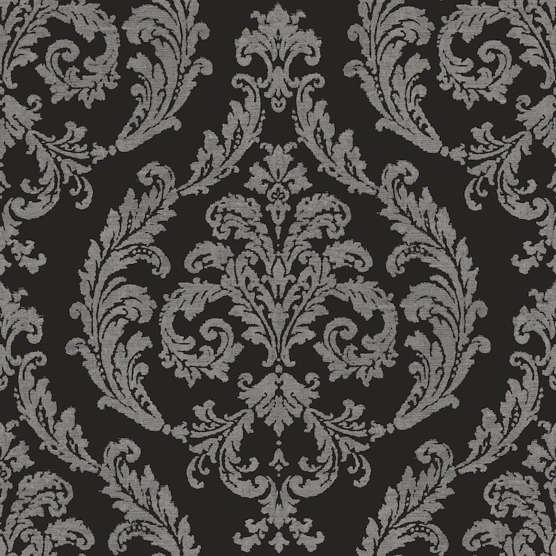 Galerie Wallcoverings Palazzo 2 Collection Silk Damask Vinyl on Non-woven Shimmer Wallpaper Roll