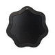 preview thumbnail 11 of 11, Glitzhome 33.5"D Modern Black Tripled Wood Frame Wavy Wall Mirror