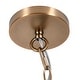preview thumbnail 9 of 7, Annie Brass and Clear Glass Pendant - Brass/Clear