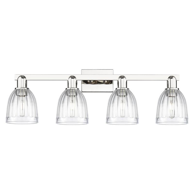 Innovations Lighting Endless Possibilities Arcadia - Brookfield - 4 Light 33" Bath Vanity Light - Polished Nickel