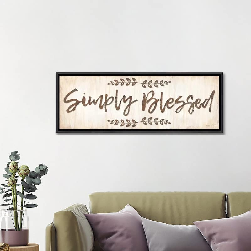 iCanvas "Simply Blessed" by Annie LaPoint Framed