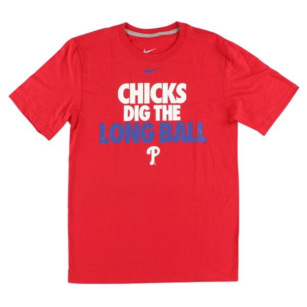 Shop Nike Mens Philadelphia Phillies Mlb Long Ball T Shirt Red