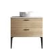 preview thumbnail 19 of 22, 30/36/48 inch MDF Single Sink Freestanding Bath Vanity in Oak with White Ceramic Top