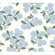 preview thumbnail 1 of 5, Hydrangea Blue and White Peel and Stick Wallpaper
