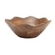 preview thumbnail 3 of 11, Gibson Home Sandhurst 3-Piece Acacia Wood Salad Bowl Set - 12-Inch Scalloped Serving Bowl with Wooden Salad Servers