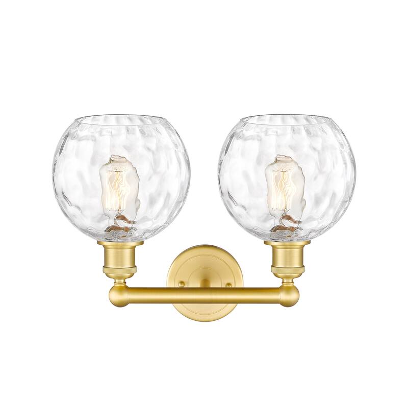 Innovations Lighting Athens Water Glass - 2 Light 17" Bath Vanity Light