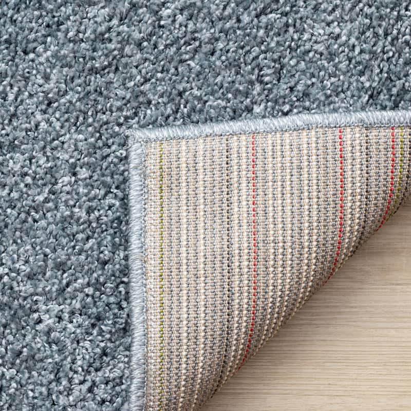 Brooklyn Collection - Blue Shag Indoor Rug