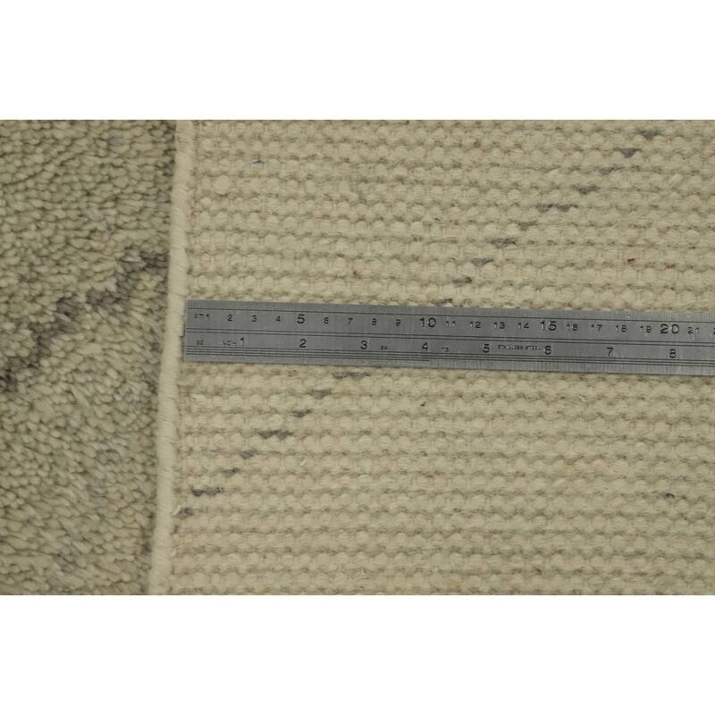 Moroccan Indian Area Rug, Hand-Knotted Wool Carpet - 9' 0'' X 6' 0''