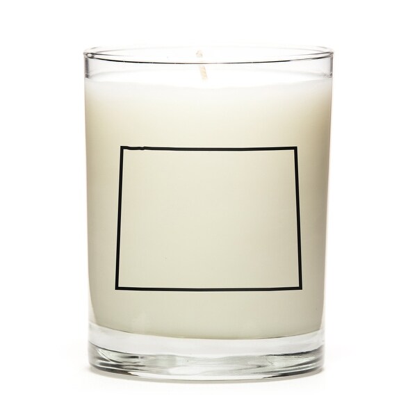 State Outline Soy Wax Candle, Wyoming State, Eucalyptus