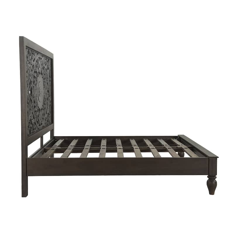 Haveli Solid Mango Wood King Bed