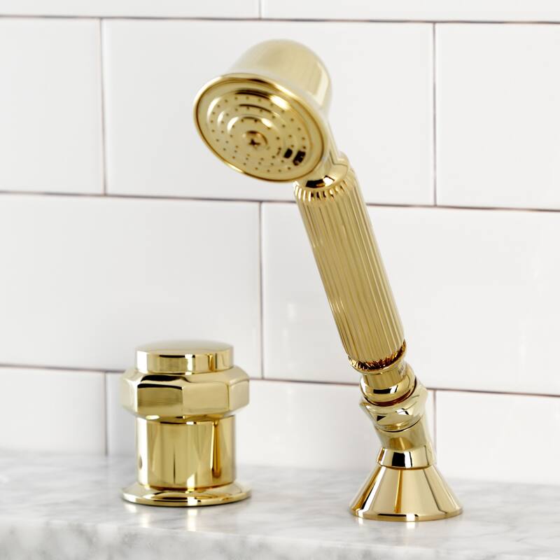 Deck Mount Hand Shower with Diverter for Roman Tub Faucet