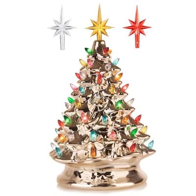 RJ Legend Cordless Hand Painted Ceramic Tree (9 Inch/ 15 Inch)