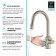 preview thumbnail 146 of 149, Kraus 2-Function 1-Handle 1-Hole Pulldown Sprayer Brass Kitchen Faucet