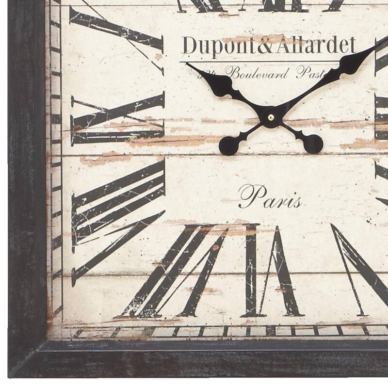 Metal Pocket Watch Style Decorative Wall Clock - Brown - Roche River Decor