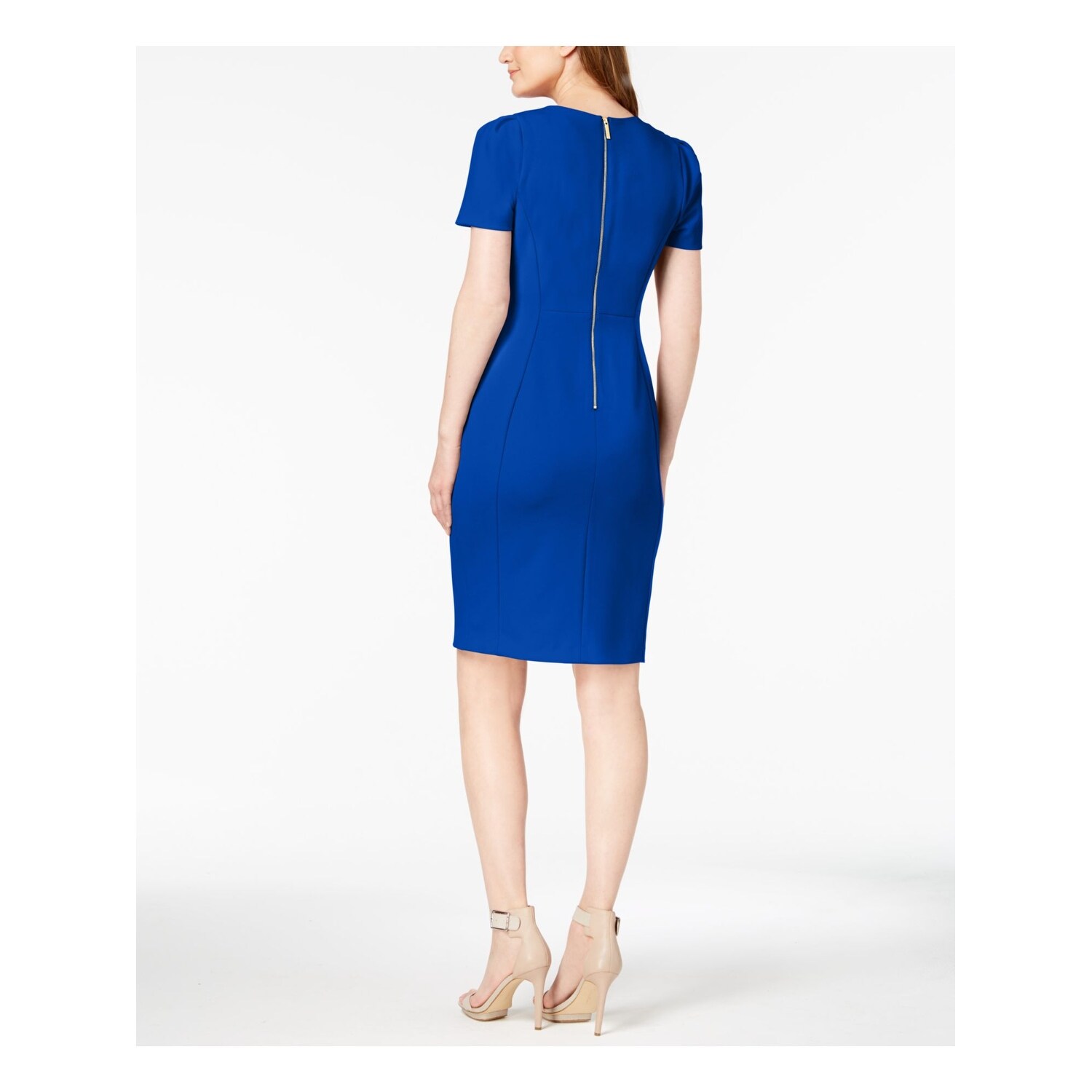 calvin klein short sleeve sheath dress