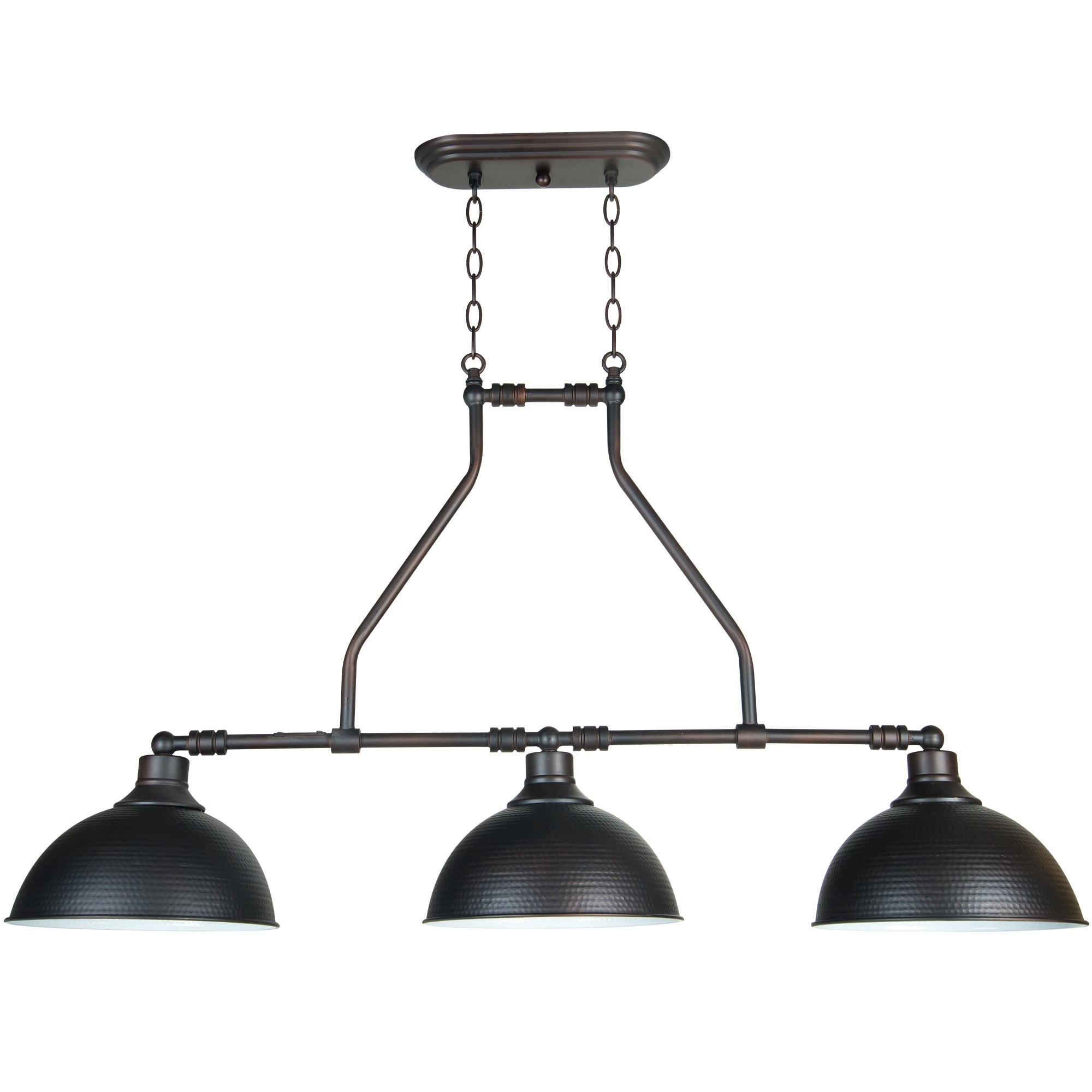 Craftmade 35973  Timarron 3 Light Linear Indoor Chandelier - 42.5" Wide (Antique Nickel) - Chandeliers For Bedrooms by Overstock.com