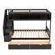 preview thumbnail 5 of 12, Twin Over Full Bunk Bed with Shelves, Storage Steps & Drawers - Reliable Design