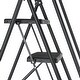 preview thumbnail 7 of 10, Black 6-Step Compact Metal Step Stool Ladder